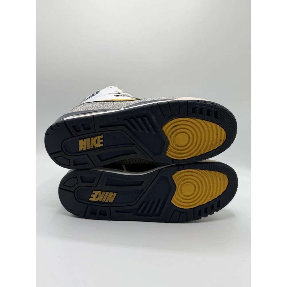 Nike Air Assault White Elephant Yellow Navy 315064-171 Mens Sz 12 No Box
